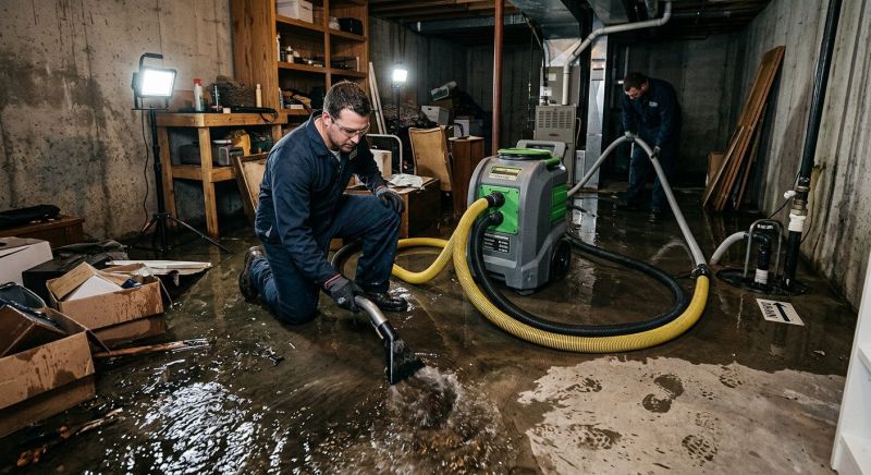 Basement Water Cleanup in Scottsdale, AZ