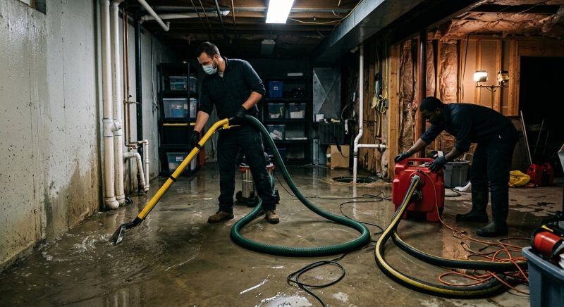 Basement Water Extraction in Wilmington, NC