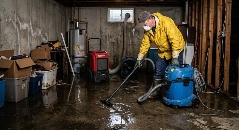 Basement Water Extraction in Napa, CA