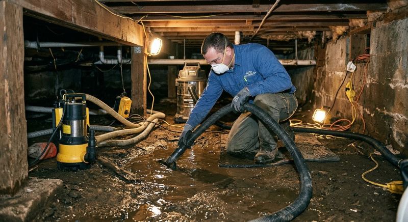 Crawlspace Water Removal in Wilmington, NC