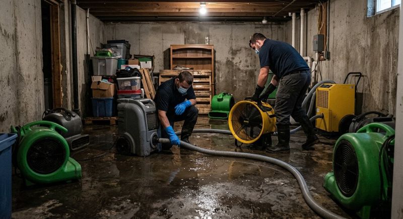 Basement Water Cleanup in Wilmington, NC