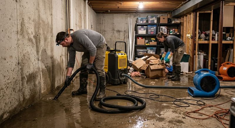 Basement Water Cleanup in Wilmington, NC