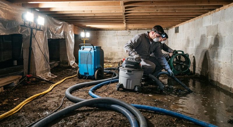 Basement Water Extraction in Wilmington, NC