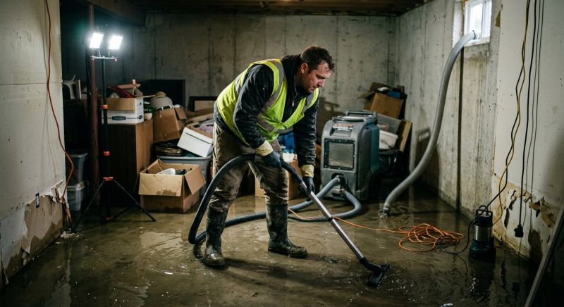 Basement Water Mitigation in Santa Rosa, CA
