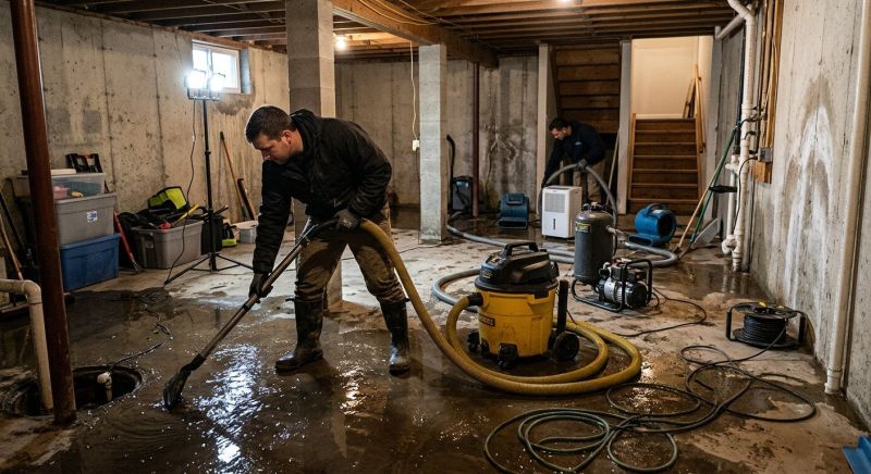 Basement Water Removal in Wilmington, NC