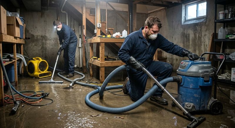 Basement Water Removal in Wilmington, NC