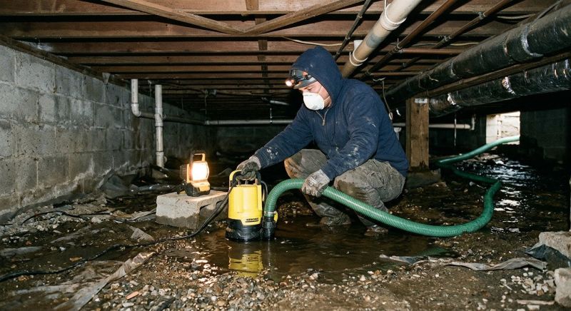 Crawlspace Water Removal in Wilmington, NC