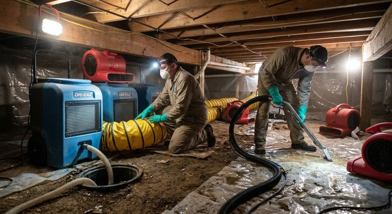 Crawlspace Water Restoration in Gilbert, AZ