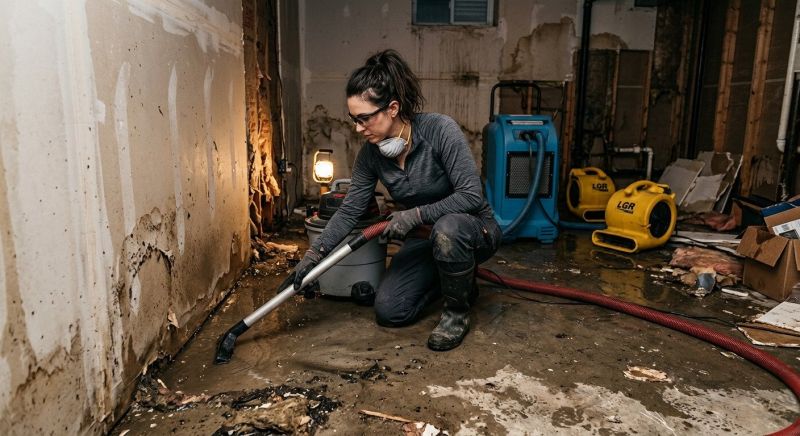 Flooded Basement Cleanup in Gilbert, AZ
