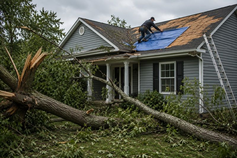 Roof Storm Damage Remediation in Alpharetta, GA
