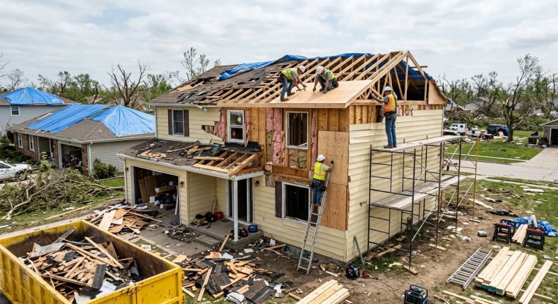 Storm Damage Restoration in Olathe, KS