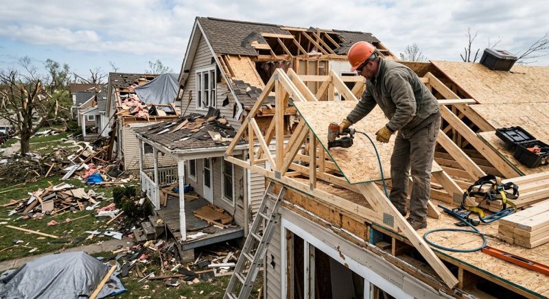 Tornado Damage Repair in Olathe, KS