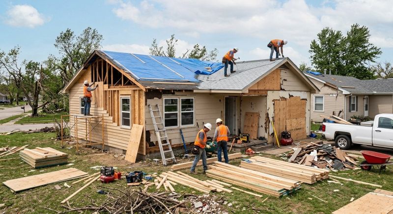 Tornado Damage Repair in Kansas City, KS