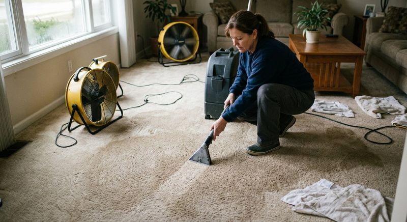 Wet Carpet Drying in Wilmington, NC
