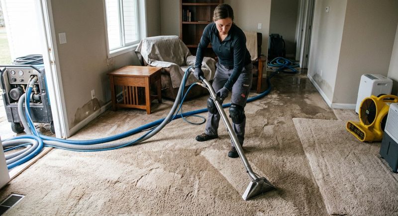 Wet Carpet Restoration in Wilmington, NC